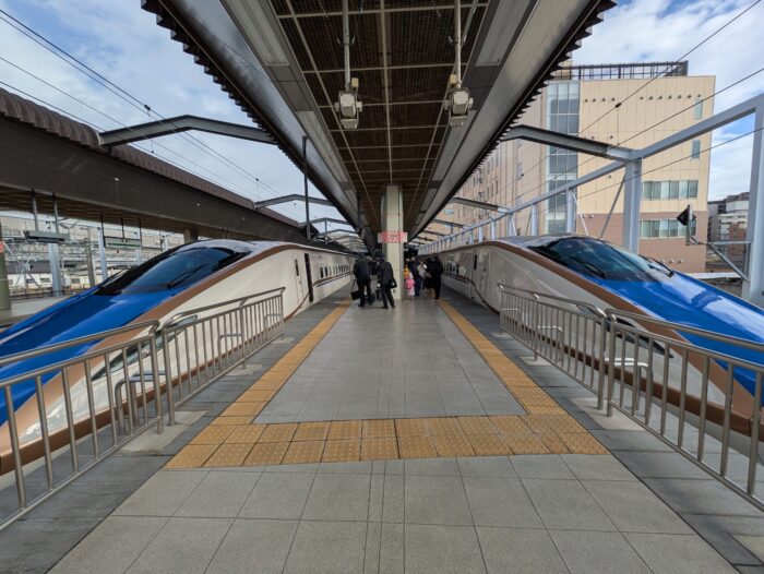 長野駅の新幹線ホーム